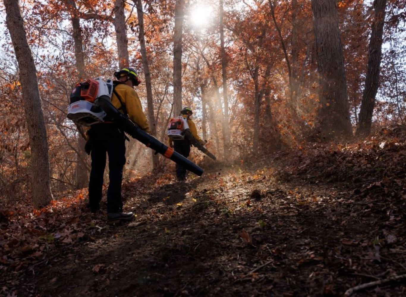 Leaf Blowers at Prescribed Fire